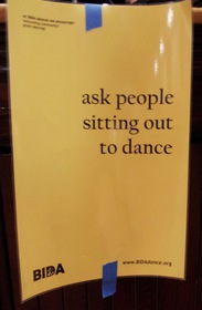 ask people sitting out to dance