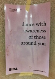 dance with awareness of those around you