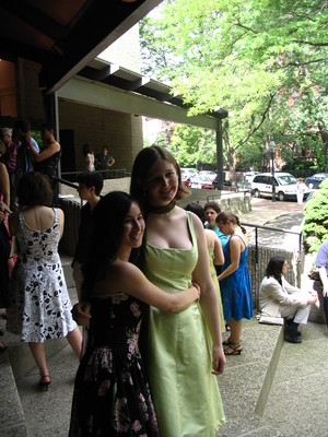 Mich and Lily at their graduation