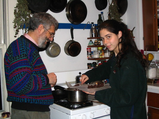 Rick, Alice, making truffles