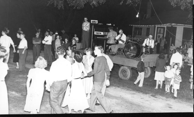 Square Dancing in
the Street in 1949