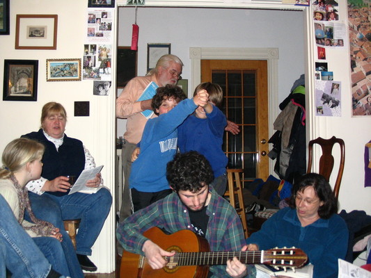 Singing party -- Jeff, Nicky
