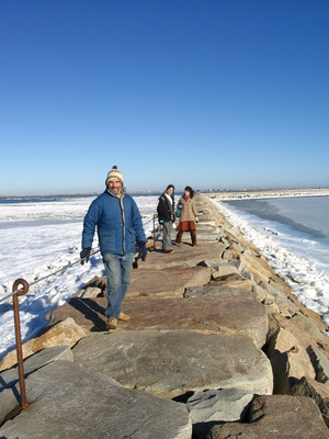 Rick, on a jetty