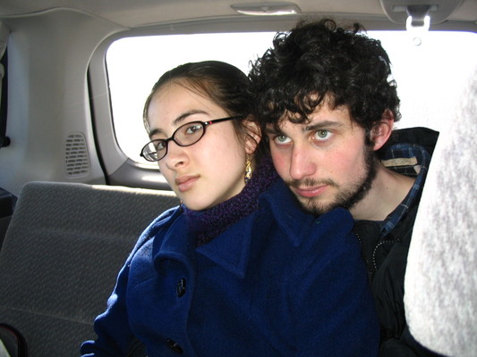Jeff and Mich in the car