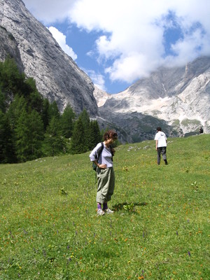 Becky, Jeff; Dolomite alpine meadow