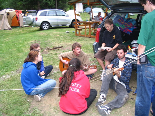 Mary, Becky, Alice, Jasper, Claire, Jeff, Nathan; Malga Cipalda