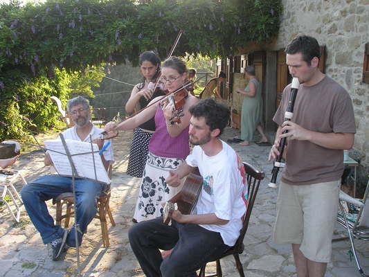 Cortona, Music; Rick, Alice, Susanna, Jeff, Stevie