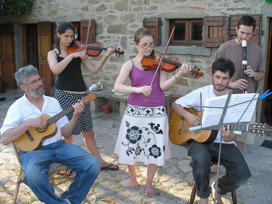 Cortona, Music; Rick, Alice, Susanna, Jeff, Stevie