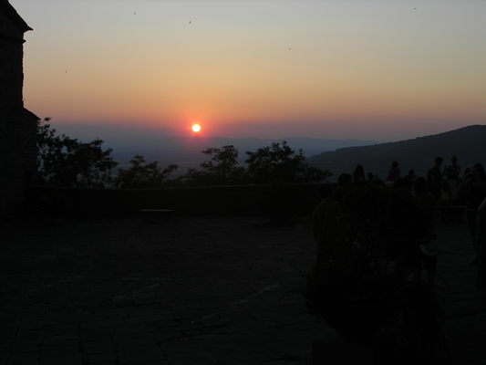 Cortona; Sunset