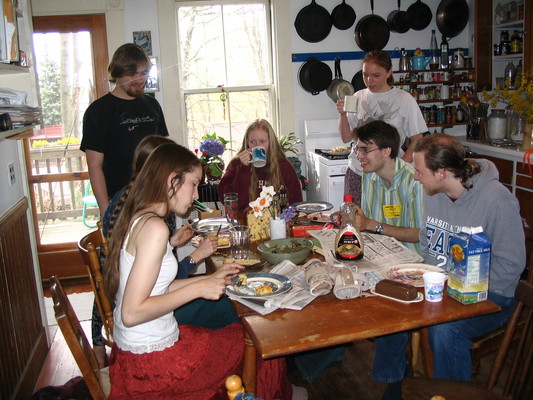 NEFFA, food: Allison, Laurie, Kit, Katie, Julia, Mark, Turkish