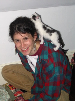 Rosie, with kitten