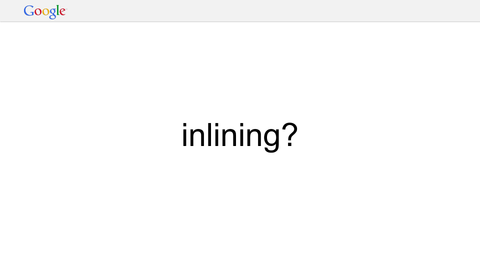 inlining?