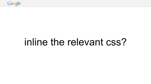 inline the relevant css?